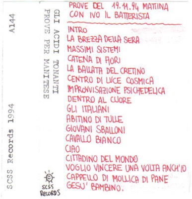 a144 gli acidi tonanti: prove per manitese 1994 a144 gli acidi tonanti: prove per manitese 1994